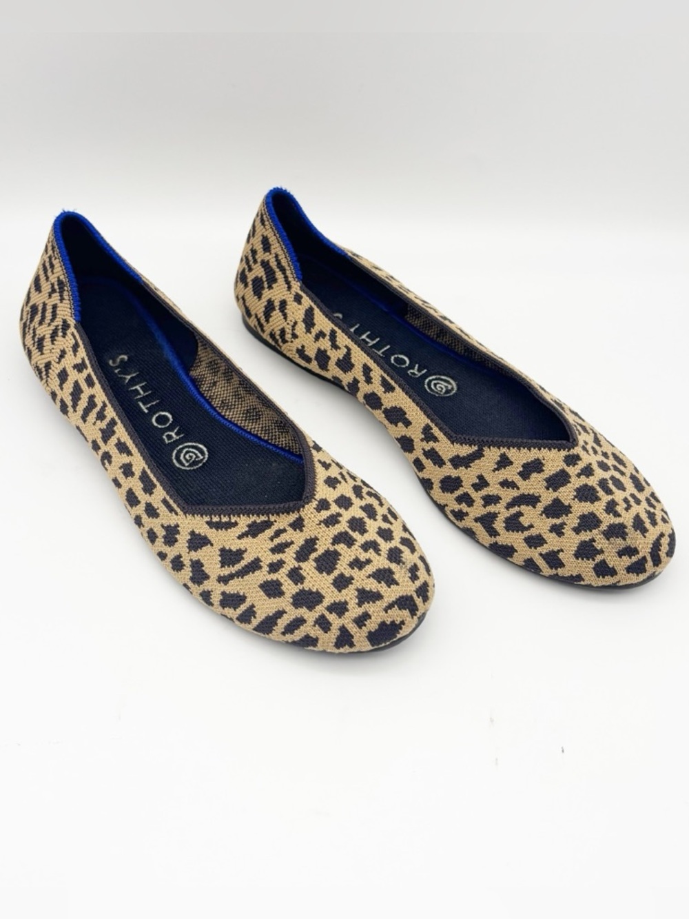 Rothy's The Flat Shoes Round Toe Animal Print Size 8.5
